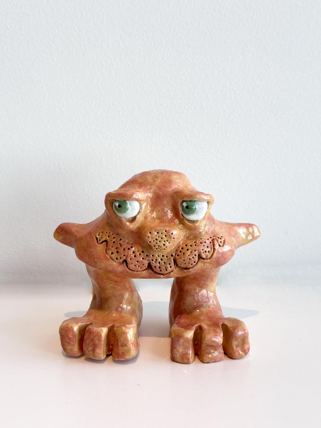 sealdog clay monster sculpture.