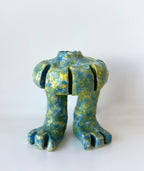 mushy clay monster sculpture.