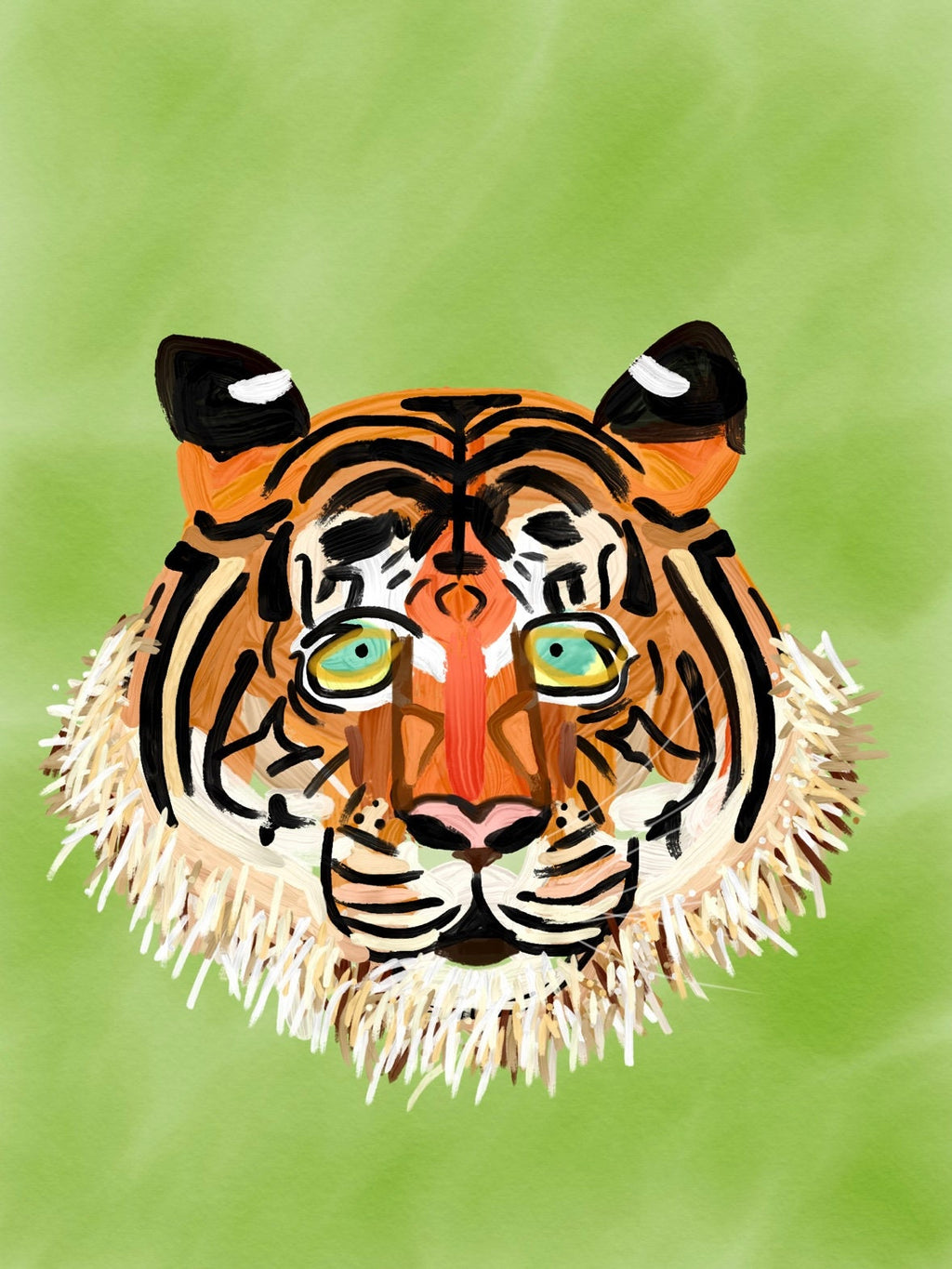 tiger portrait.