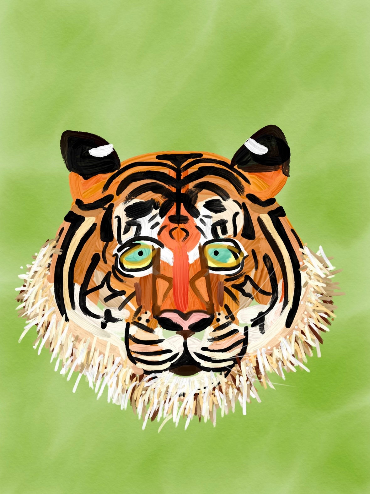 tiger portrait.
