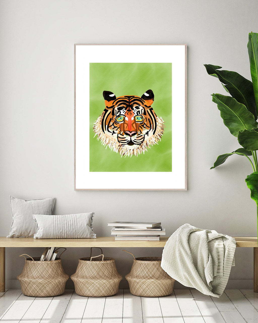 tiger portrait.