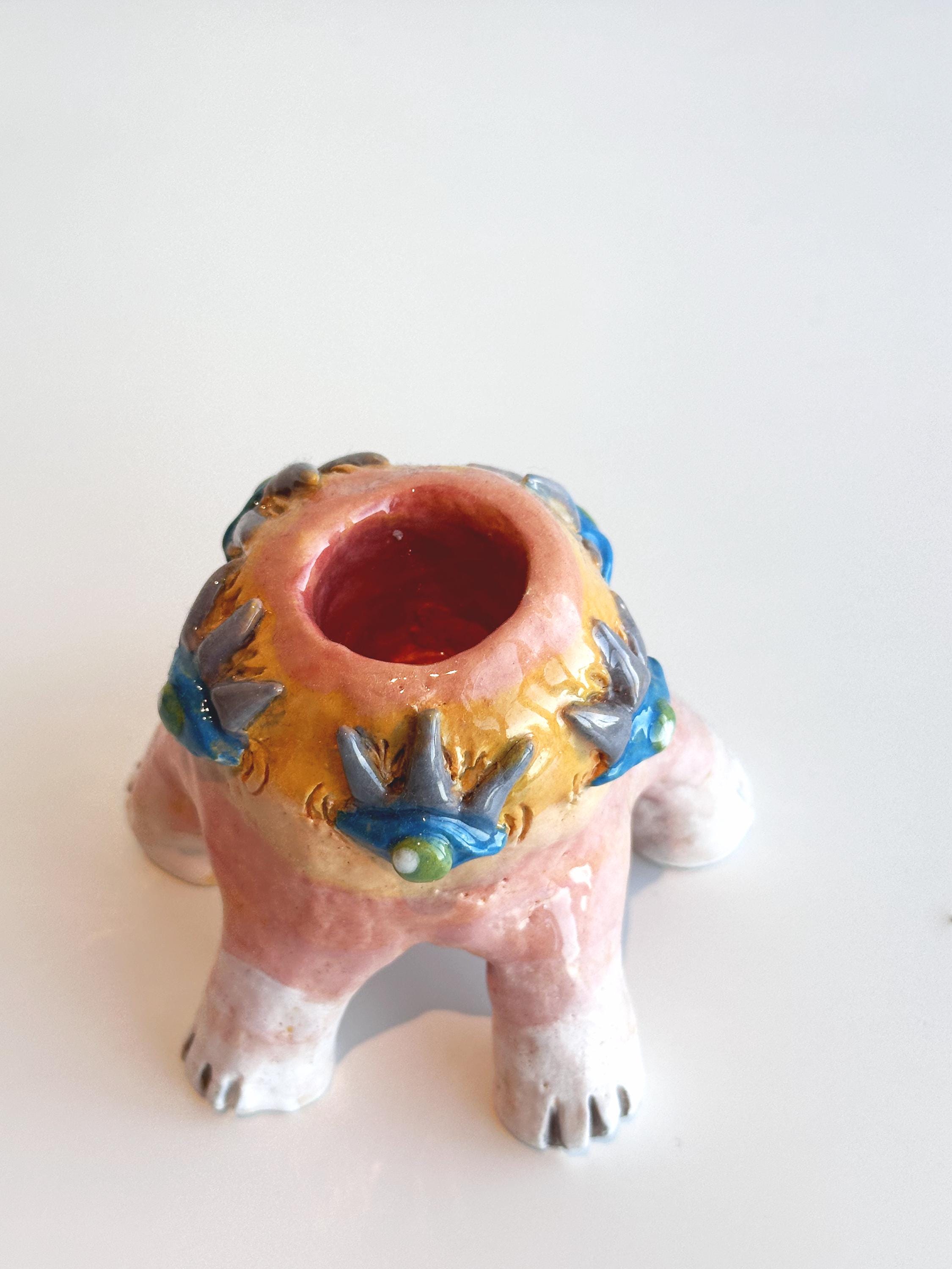 eyre clay monster sculpture.